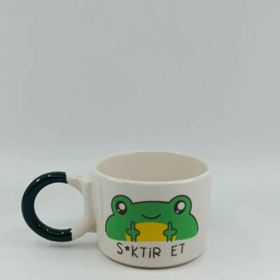 SİKTİR EDEN KURBAĞA-DÜĞÜM KUPA - YEŞİL SAP - 1