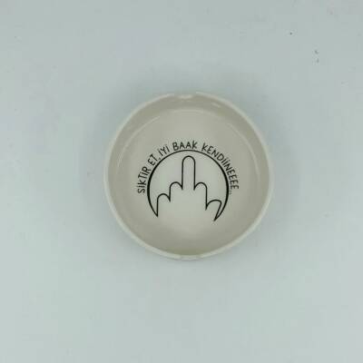 SİKTİR ET, İYİ BAK KENDİNE-YUVARLAK KÜÇÜK KÜLLÜK - TRANSPARAN - 1