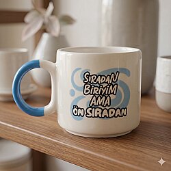 SIRADAN BİRİYİM AMA ÖN - D KUPA - AÇIK MAVİ SAP - 