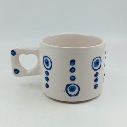 SIRALI NAZAR BONCUĞU - 3D-KALP KUPA - 3D - 