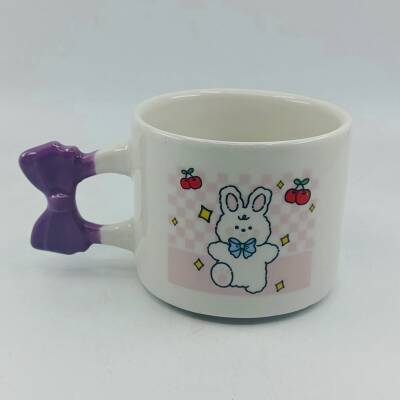 ŞİRİN TAVŞAN-KURDELE KUPA - MOR SAP - 1