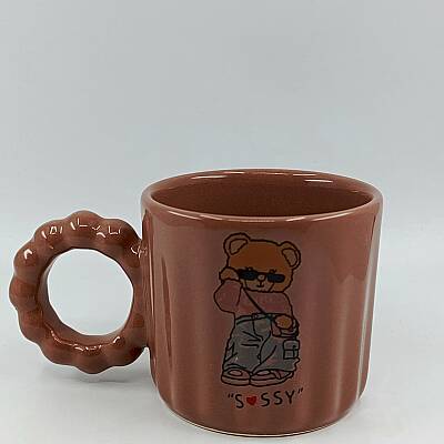 SİSSY BEAR-PRENSES KUPA - KAHVERENGİ GÖVDE KAHVERENGİ SAP - 1