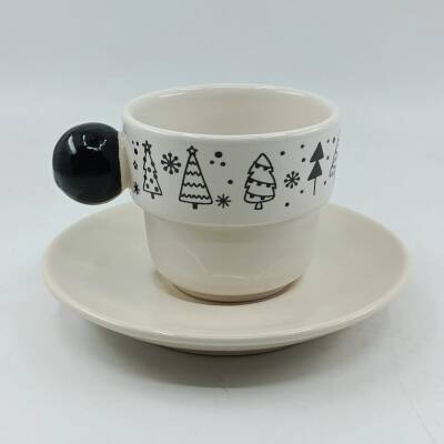 SİYAH ÇİZGİSEL AĞAÇLAR-PUNTO FİNCAN - SİYAH SAP - 1