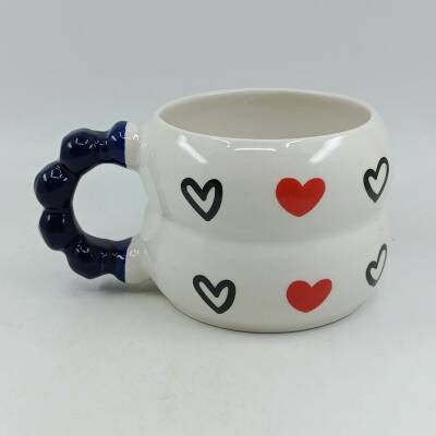 SİYAH KALP KIRMIZI KALP -HARMONİ KUPA - KOBALT SAP - 1