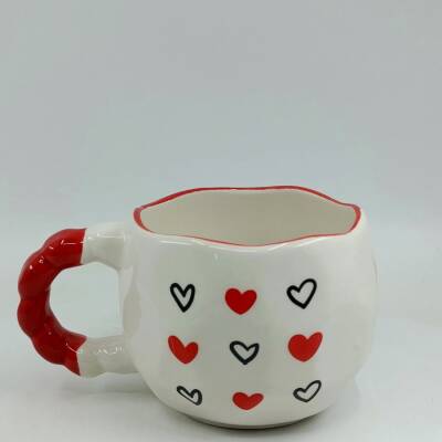 SİYAH KALP KIRMIZI KALP -NİVA KUPA - KIRMIZI SAP KIRMIZI TURNET - 1