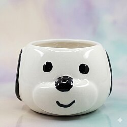 SİYAH KULAK KÖPEKÇİK - 3D-3D KÖPEK KUPA - 3D - 