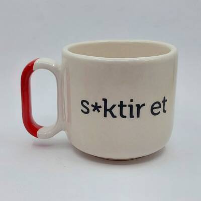 S*KTİR ET - ARYA ÇAY FİNCANI - KIRMIZI SAP - 1