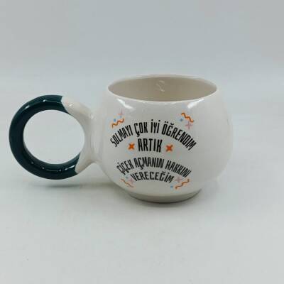 SOLMAYI ÇOK İYİ ÖĞRENDİM - BALONCUK KUPA - YEŞİL SAP - 1