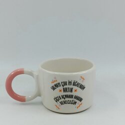 SOLMAYI ÇOK İYİ ÖĞRENDİM-DÜĞÜM KUPA - PEMBE SAP - 