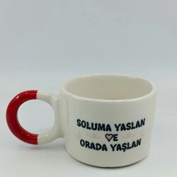 SOLUMA YASLAN VE ORADA YAŞLAN-DÜĞÜM KUPA - KIRMIZI - 