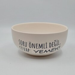 SORU ÖNEMLİ DEĞİL CEVAP : YEMEK-KASE - TRANSPARAN GÖVDE - 