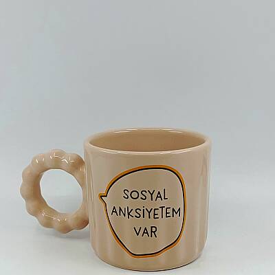 SOSYAL ANKSİYETEM VAR-PRENSES KUPA - KREM GÖVDE KREM SAP - 1
