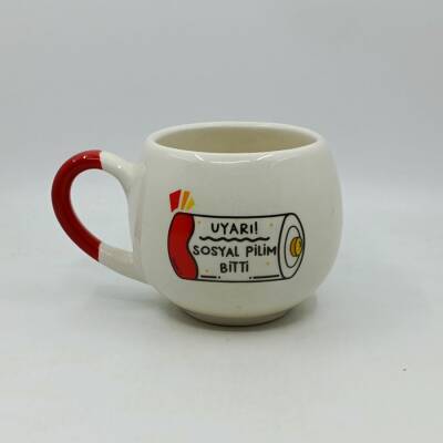 SOSYAL PİLİM BİTTİ-BALON KUPA - KIRMIZI SAP - 1