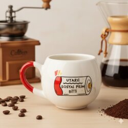 SOSYAL PİLİM BİTTİ-BALON KUPA - KIRMIZI SAP - 