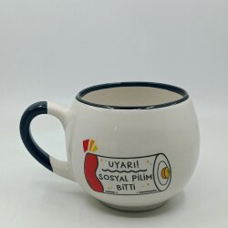 SOSYAL PİLİM BİTTİ-BALON KUPA - SİYAH SAP SİYAH TURNET - 