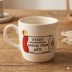 SOSYAL PİLİM BİTTİ-BODUR KUPA - TRANSPARAN - 