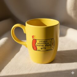 SOSYAL PİLİM BİTTİ-OVAL KUPA - SARI SAP SARI GÖVDE SARI İÇ - 