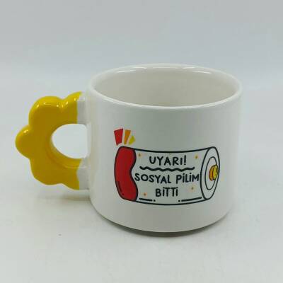 SOSYAL PİLİM BİTTİ-PAPATYA KUPA - SARI SAP - 1