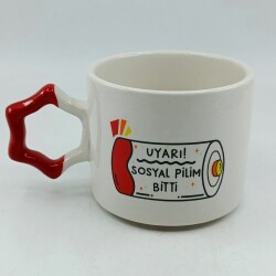 SOSYAL PİLİM BİTTİ-YILDIZ KUPA - KIRMIZI SAP - 