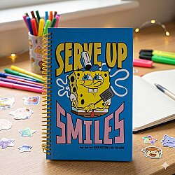SPONGE BOB SERVE UP-SPİRALLİ DEFTER - TEKLİ - 