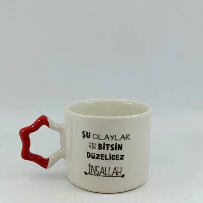 ŞU OLAYLAR BİTSİN DÜZELECEĞİZ-YILDIZ KUPA - KIRMIZI SAP - 1