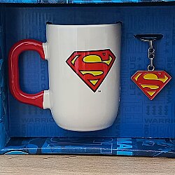 SUPERMAN LOGO-LİSANSLI KUPA ANAHTARLIK SET - TEKLİ - 