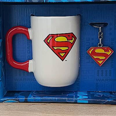 SUPERMAN LOGO-LİSANSLI KUPA ANAHTARLIK SET - TEKLİ - 1