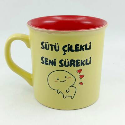 SÜTÜ ÇİLEKLİ SENİ SÜREKLİ-İDA KUPA - SARI SAP SARI GÖVDE KIRMIZI İÇ - 1