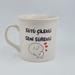 SÜTÜ ÇİLEKLİ SENİ SÜREKLİ-İDA KUPA - TRANSPARAN - 