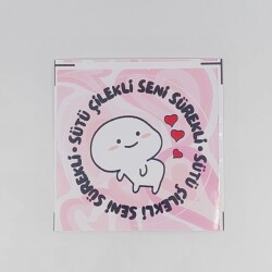 SÜTÜ ÇİLEKLİ SENİ SÜREKLİ-STİCKER TEKLİ - TEKLİ - 