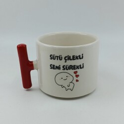 SÜTÜ ÇİLEKLİ SENİ SÜREKLİ - T KUPA - TURUNCU SAP - 