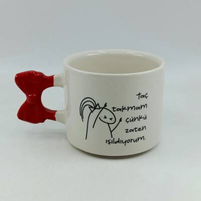 TAÇ TAKMAM ÇÜNKÜ-KURDELE KUPA - KIRMIZI SAP - 1