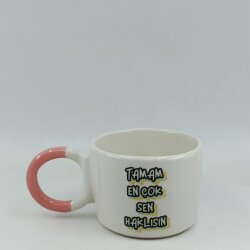 TAMAM EN ÇOK SEN HAKLISIN-DÜĞÜM KUPA - PEMBE SAP - 