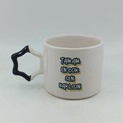 TAMAM EN ÇOK SEN HAKLISIN-YILDIZ KUPA - SİYAH SAP - 