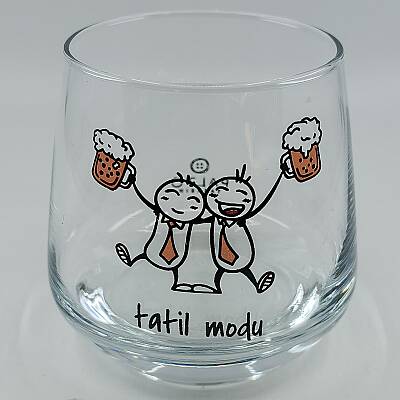 TATİL MODU-VİSKİ BARDAĞI - ŞEFFAF - 1