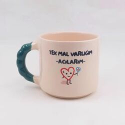 TEK MAL VARLIĞIM ACILARIM - BONCUK KUPA - YEŞİL SAP - 