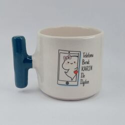 TELEFONU BIRAK KARINLA İLGİLEN-T KUPA - YEŞİL SAP - 