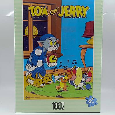 TOM VE JERRY CLOCK-PUZZLE - 100 PARÇA - 1