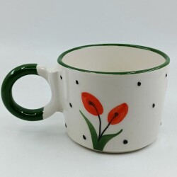 TOMURCUK GELİNCİK- 3D-DÜĞÜM KUPA - 3D - 