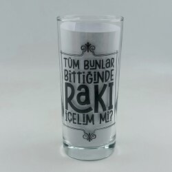 TUM BUNLAR BITTIĞINDE RAKI ICELIM MI-RAKI BARDAĞI - ŞEFFAF - 