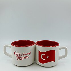 TÜRK'E DURMAK YARAŞMAZ!-VENUS KUPA - KIRMIZI İÇ - 