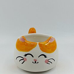 TURUNCU BENEKLİ KEDİCİK - 3D-3D KEDİ KUPA - 3D - 