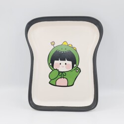 TURUNCU BENEKLİ KIZ ÇOCUĞU-NOVA TOST TABAĞI - TRANSPARAN GÖVDE - 