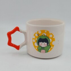 TURUNCU BENEKLİ KIZ ÇOCUĞU-YILDIZ KUPA - TURUNCU SAP - 