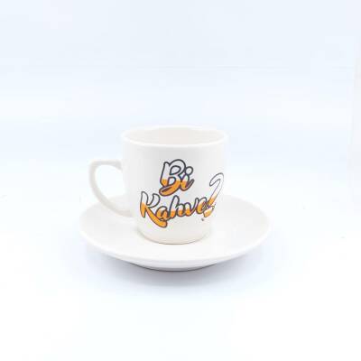 TURUNCU Bİ KAHVE?-KLASİK TÜRK KAHVESİ FİNCANI - TRANSPARAN - 1