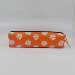 TURUNCU PAPATYA-DERİ KALEM KUTU - TEKLİ - 