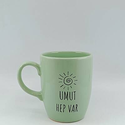 UMUT HEP VAR-KAMPANYALI KUPA - OVAL YEŞİL - 1