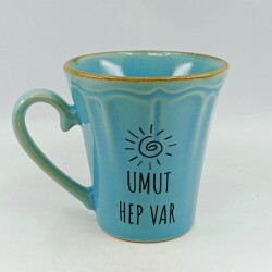 UMUT HEP VAR-KAMPANYALI KUPA - UZUN MAVİ - 