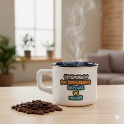 ÜSTÜMDEKİNİ ÇOK SORMUŞSUNUZ - VENUS KUPA - SİYAH İÇ - 