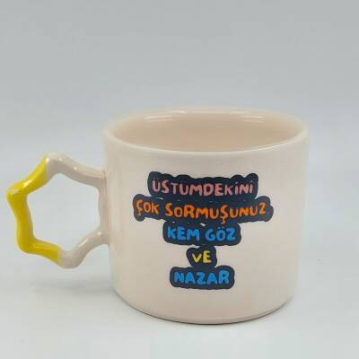 ÜSTÜMDEKİNİ ÇOK SORMUŞSUNUZ-YILDIZ KUPA - SARI SAP - 1